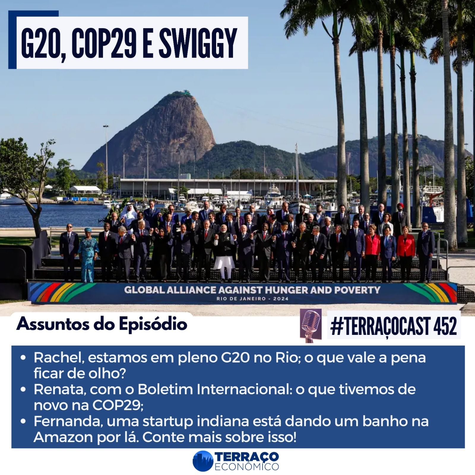 G20, COP29 E SWIGGY no TerraçoCast #452 episode artwork