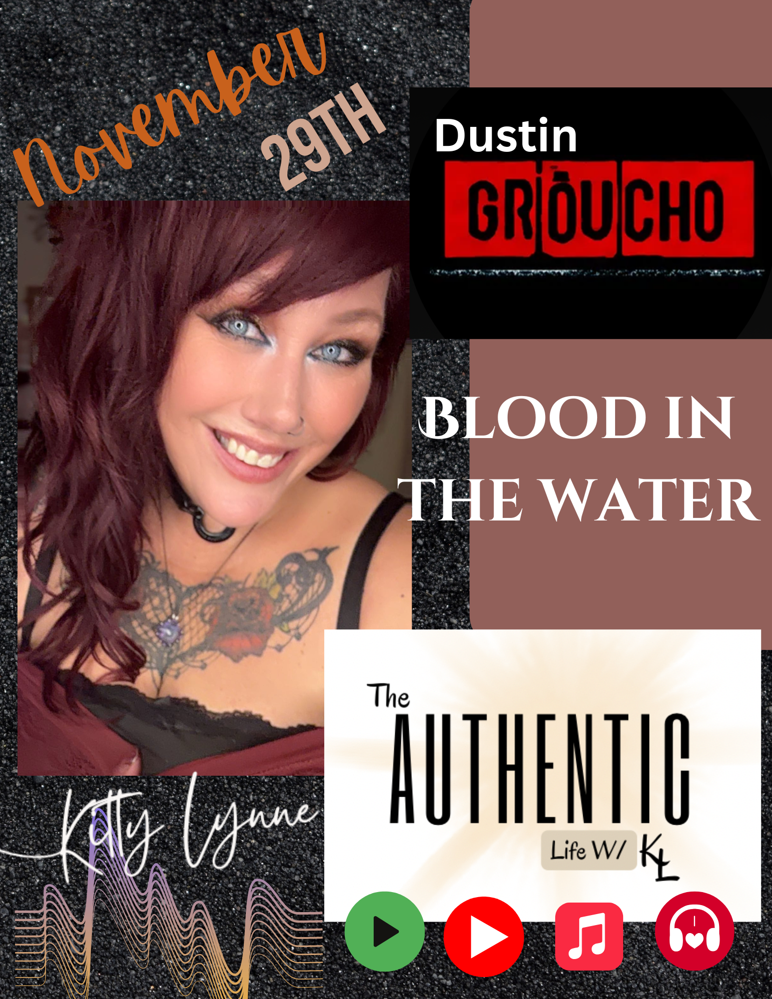 16: 'You're not a tragic person" with Dustin from the band Groucho & Kitty episode artwork