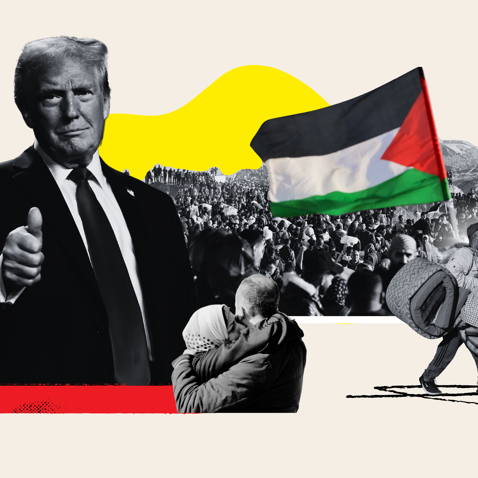 February 6, 2025 - Trump says when US takes over Gaza, Israel will provide security