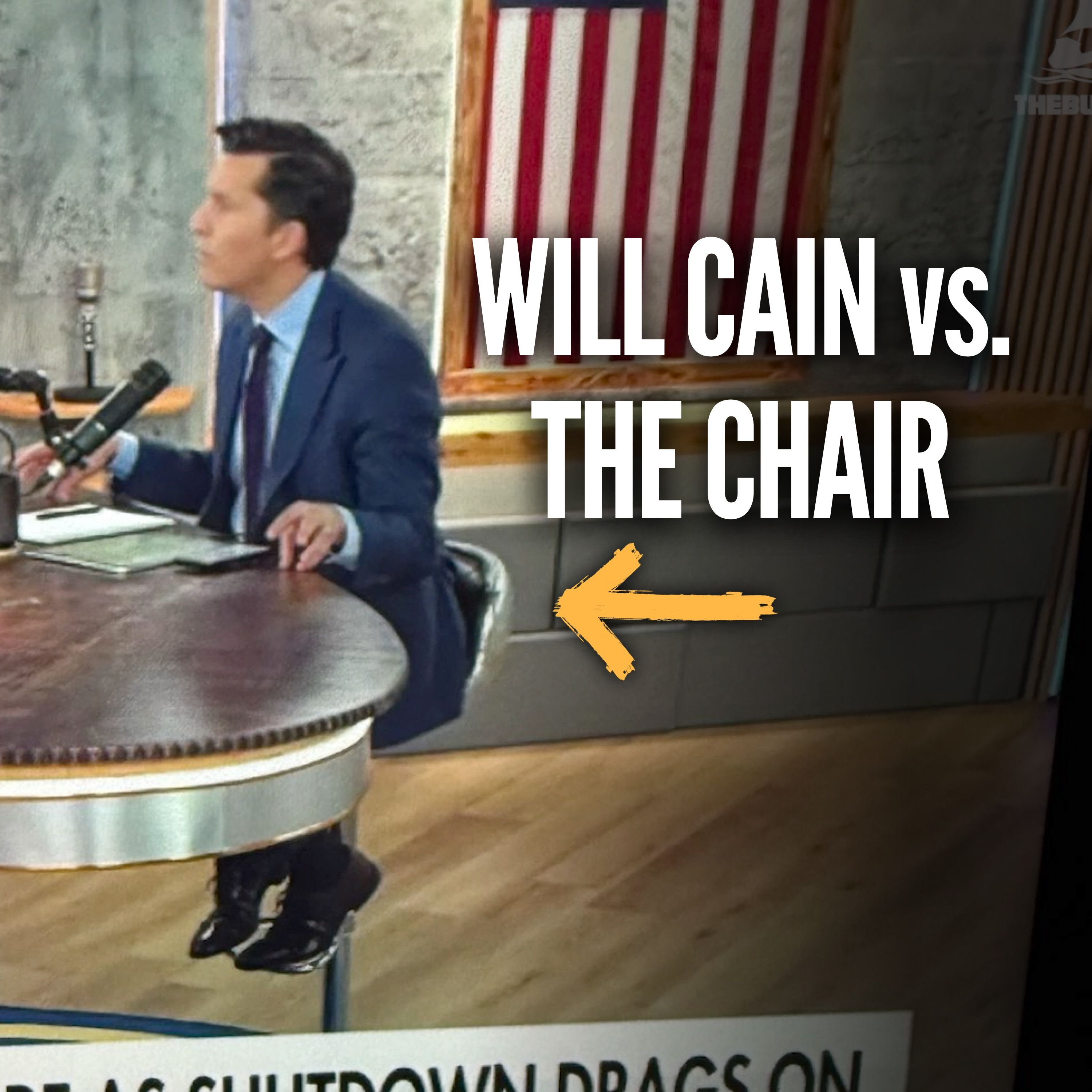 Fox News Tough Guy Will Cain Loses It Over a Chair