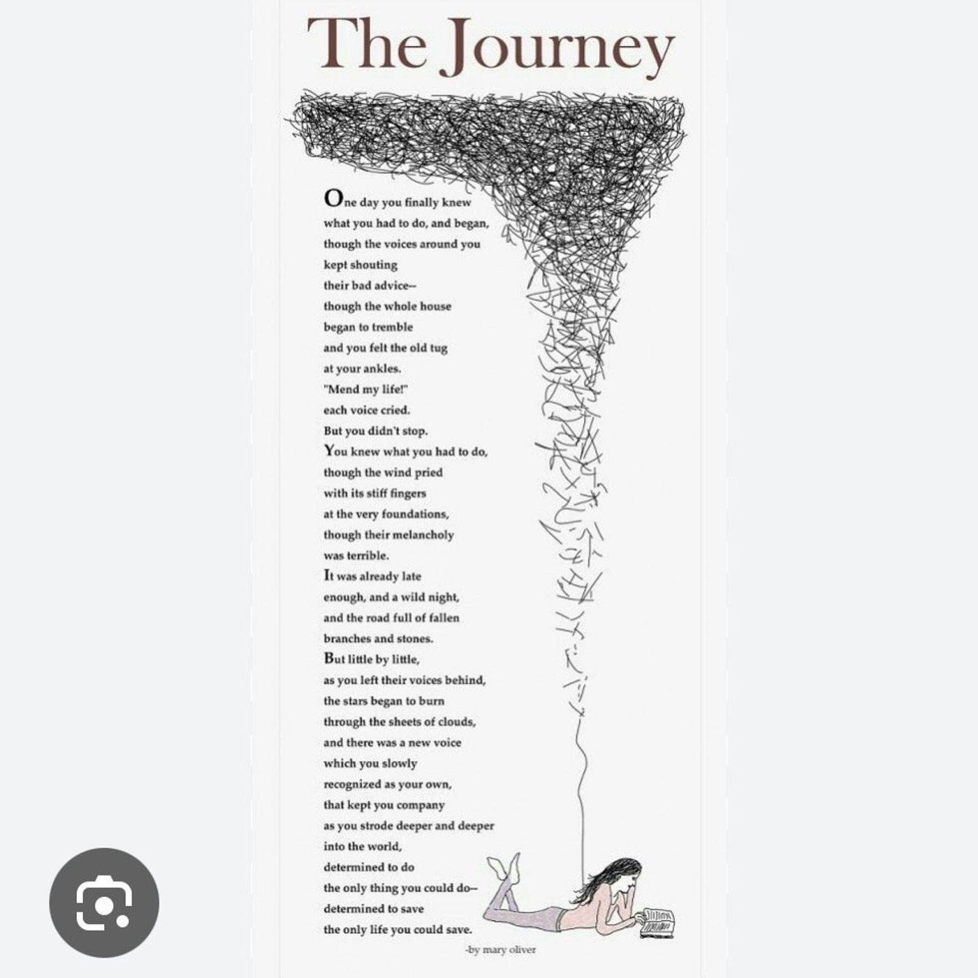 #napodpomo 9/30 READING POETRY  “The Journey”  by Mary Oliver