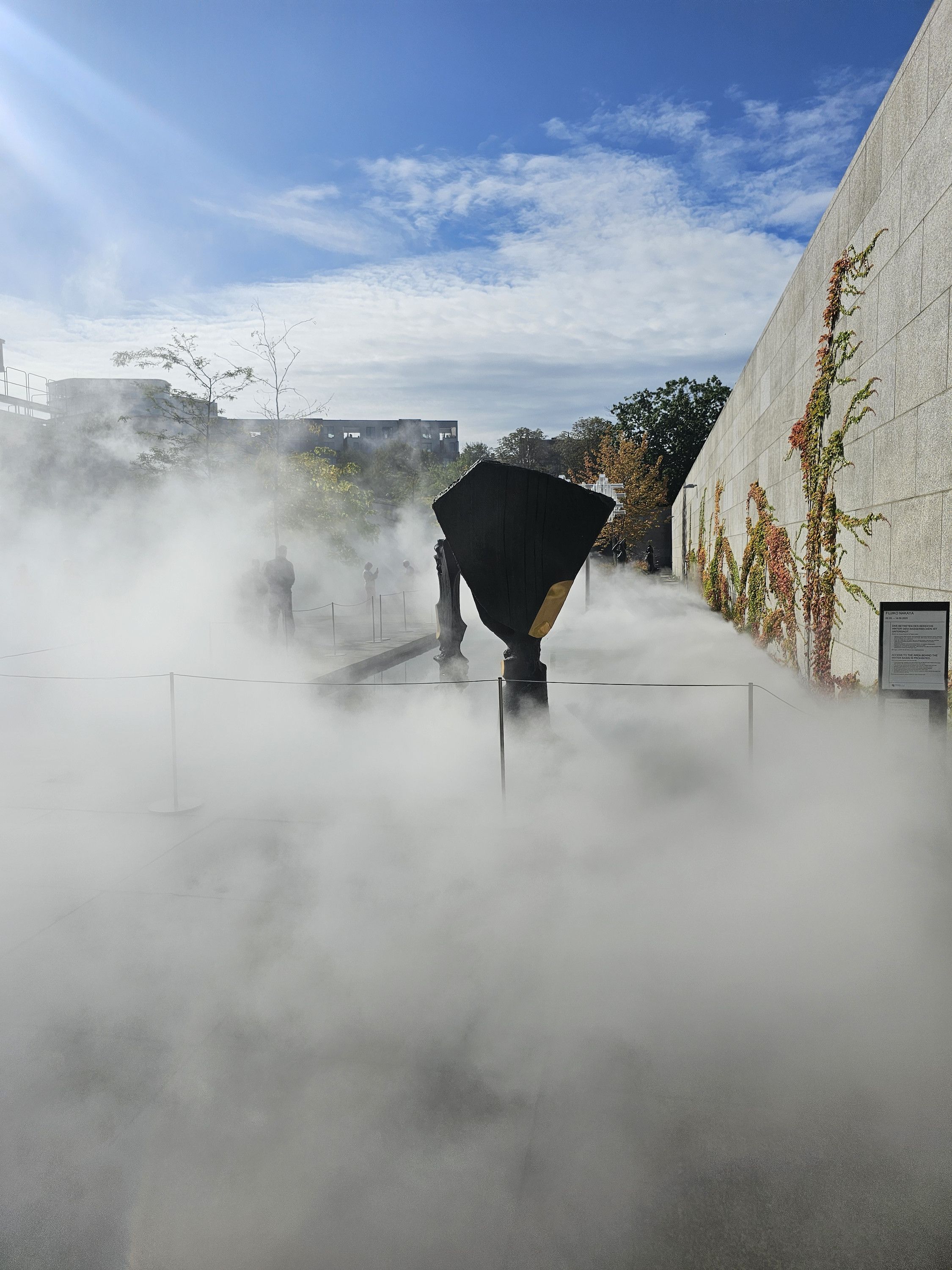 Fog installation in the Neue Nationalgalerie