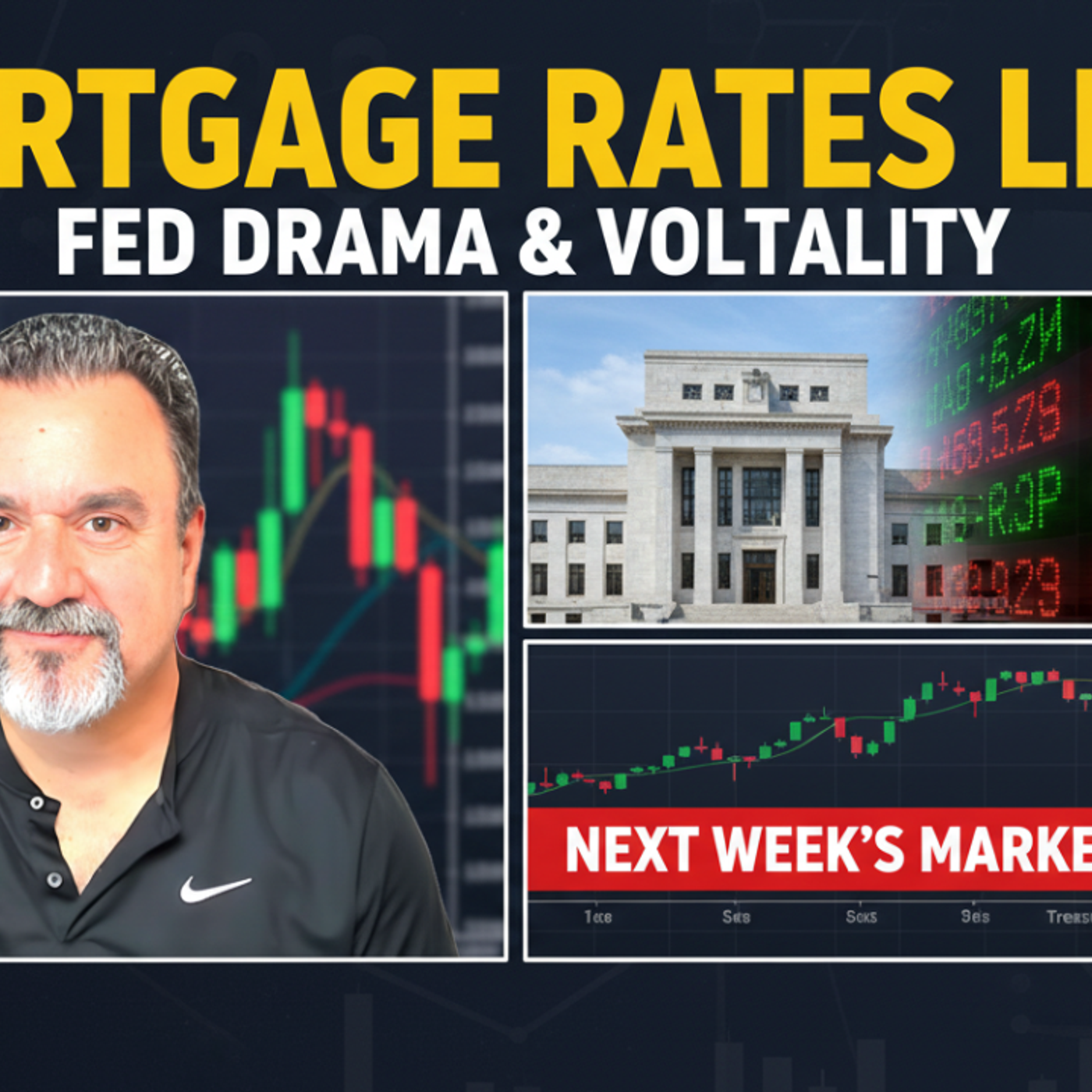 Mortgage Rates LIVE: Fed Drama, Market Volatility & What’s Coming Next Week