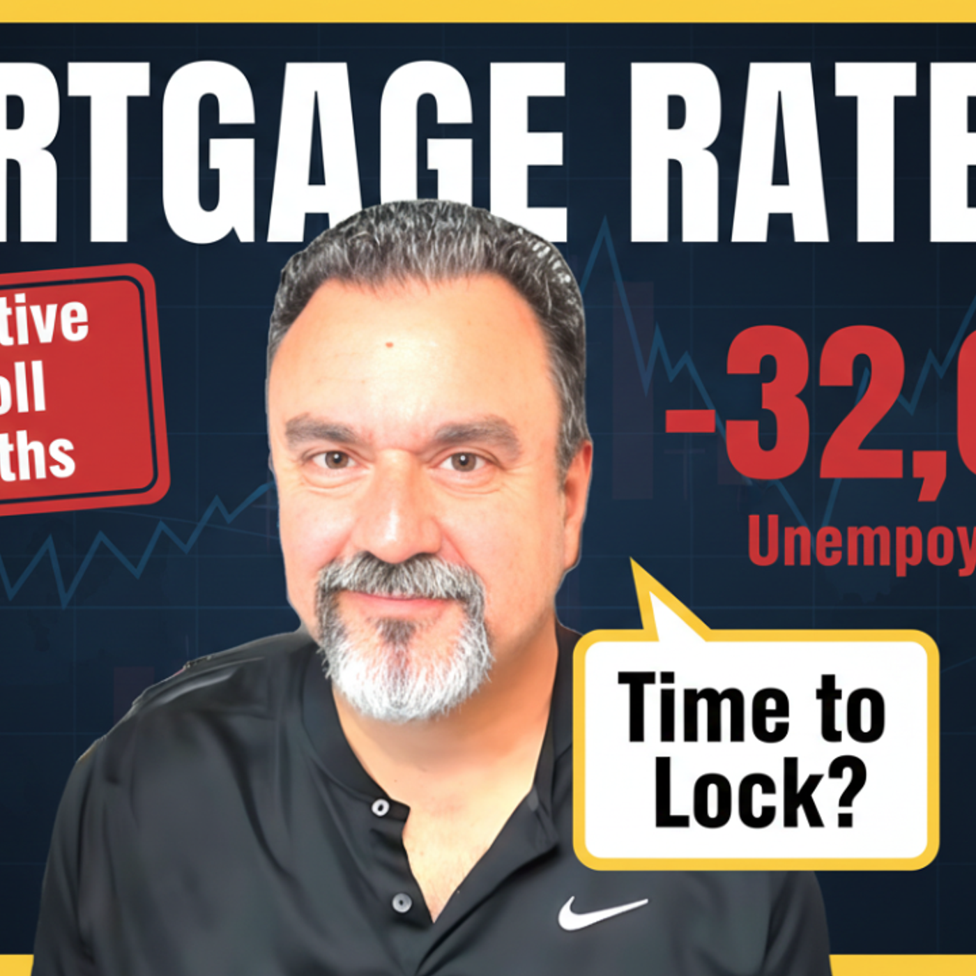 Fourth negative payroll in six months, mortgage rates about to drop?
