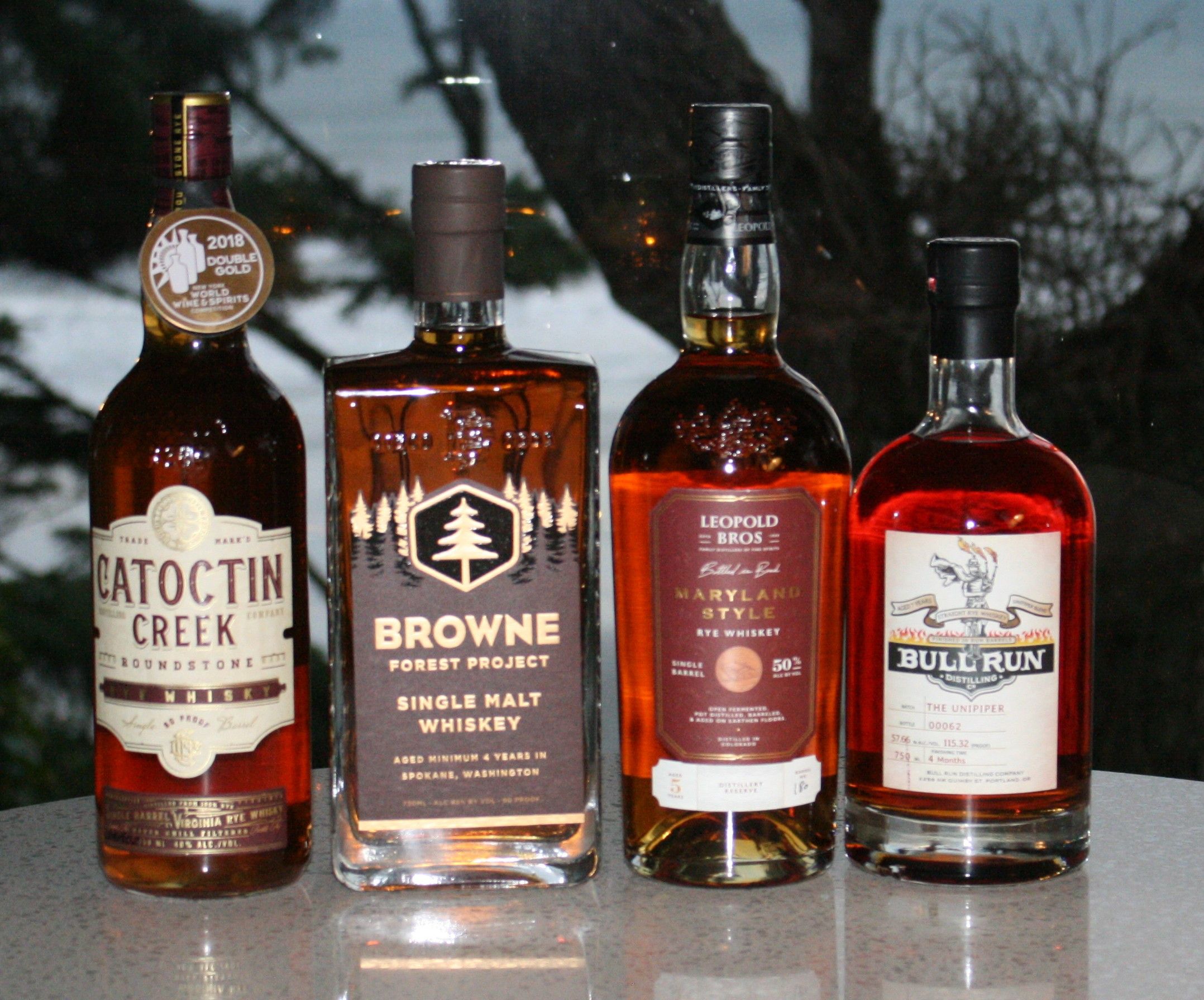 73: Episode 73: Beachapalooza 3: Our third beach episode featuring Roundstone Rye Whiskey by Catoctin Creek Distilling, Forest Project Single Malt by Browne Distilling, Maryland Style Rye Whiskey by Leopold Brothers, The Unipiper by Bull Run Distilling episode artwork