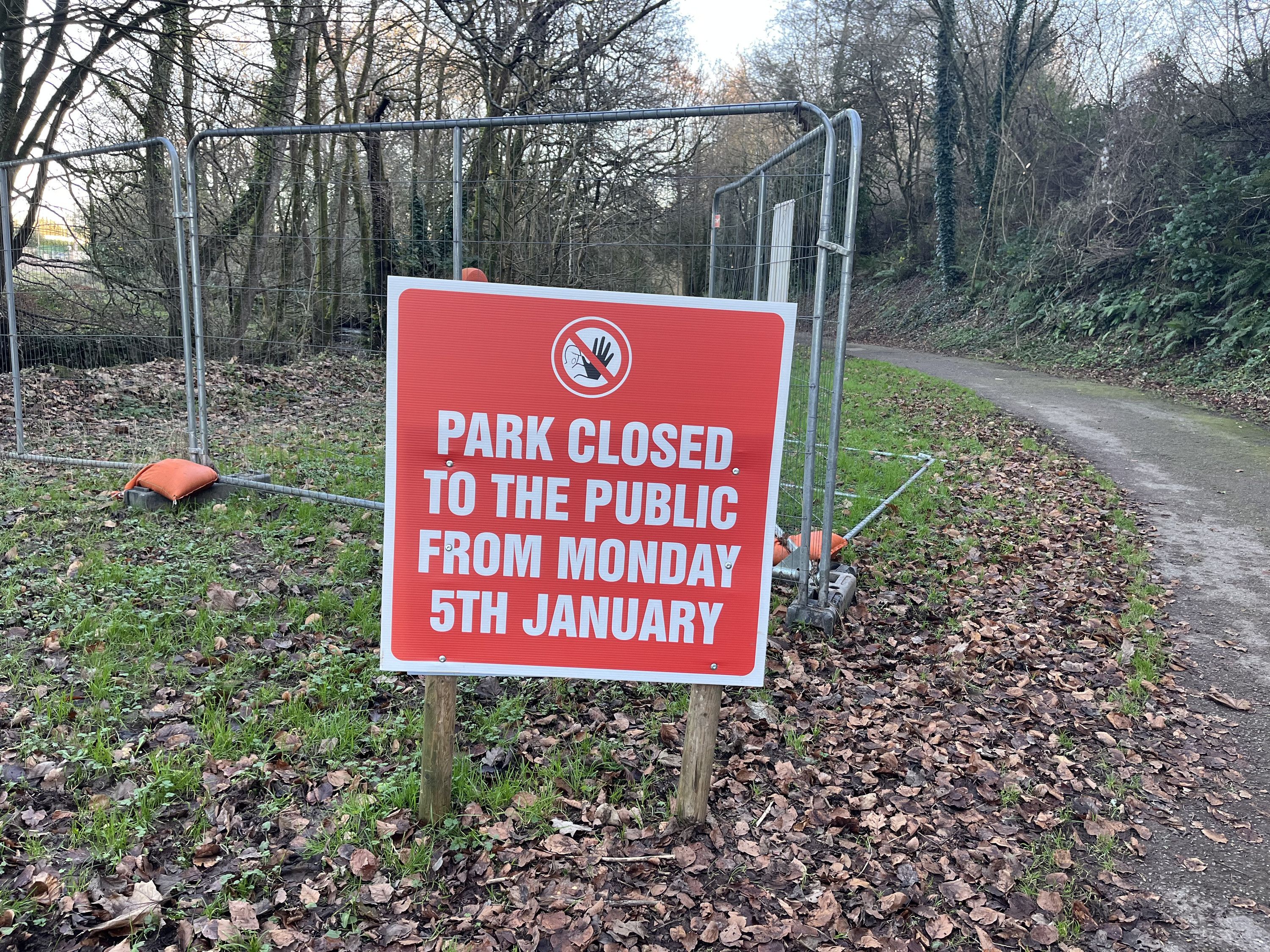 The path we walk daily is now blocked.  #Audio365 10/365. #JanPodPoMo