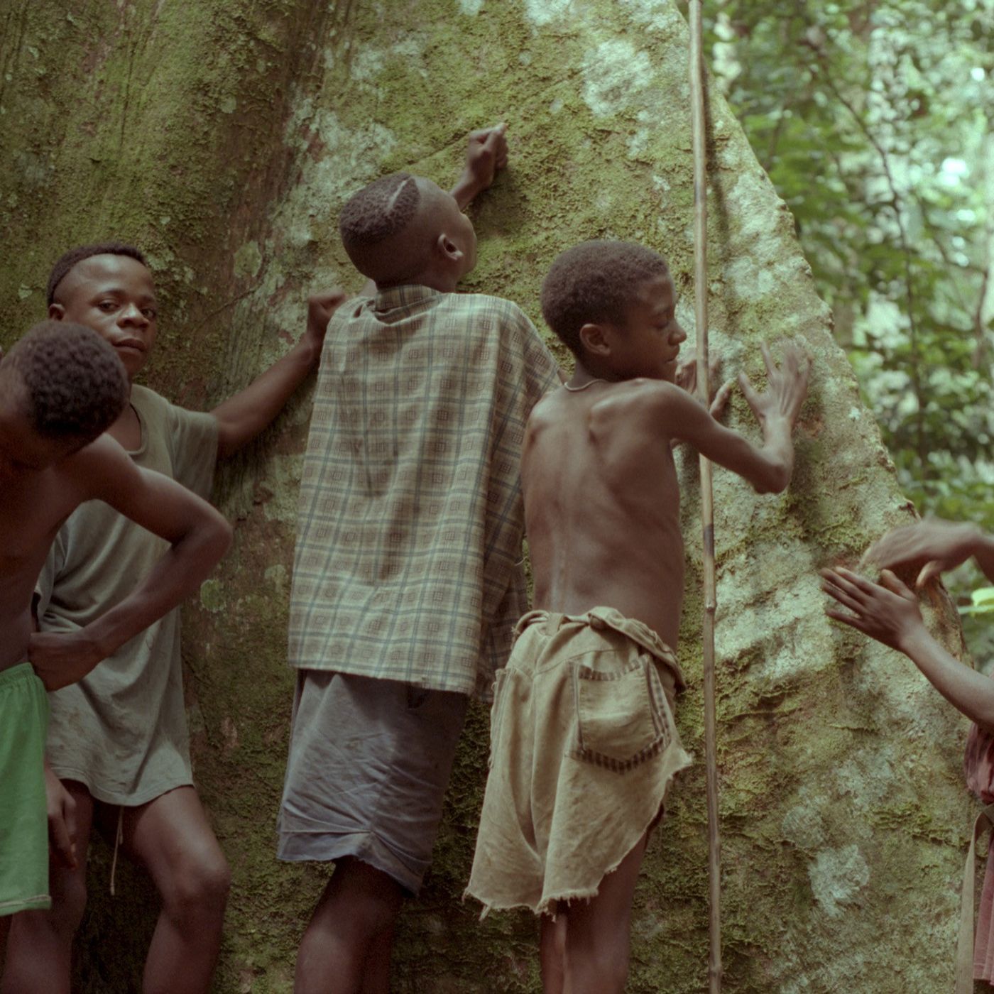 Gooma (tree drum) played with sticks