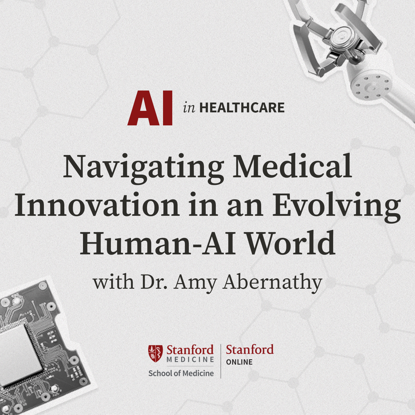 3: AI in Healthcare: Navigating Medical Innovation, Dr. Amy Abernathy, Highlander Health episode artwork