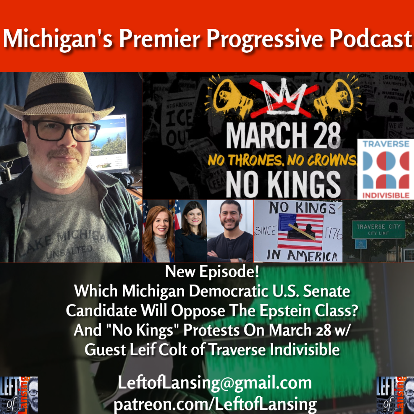"No Kings 3" on March 28th w/ Traverse Indivisible's Leif Colt