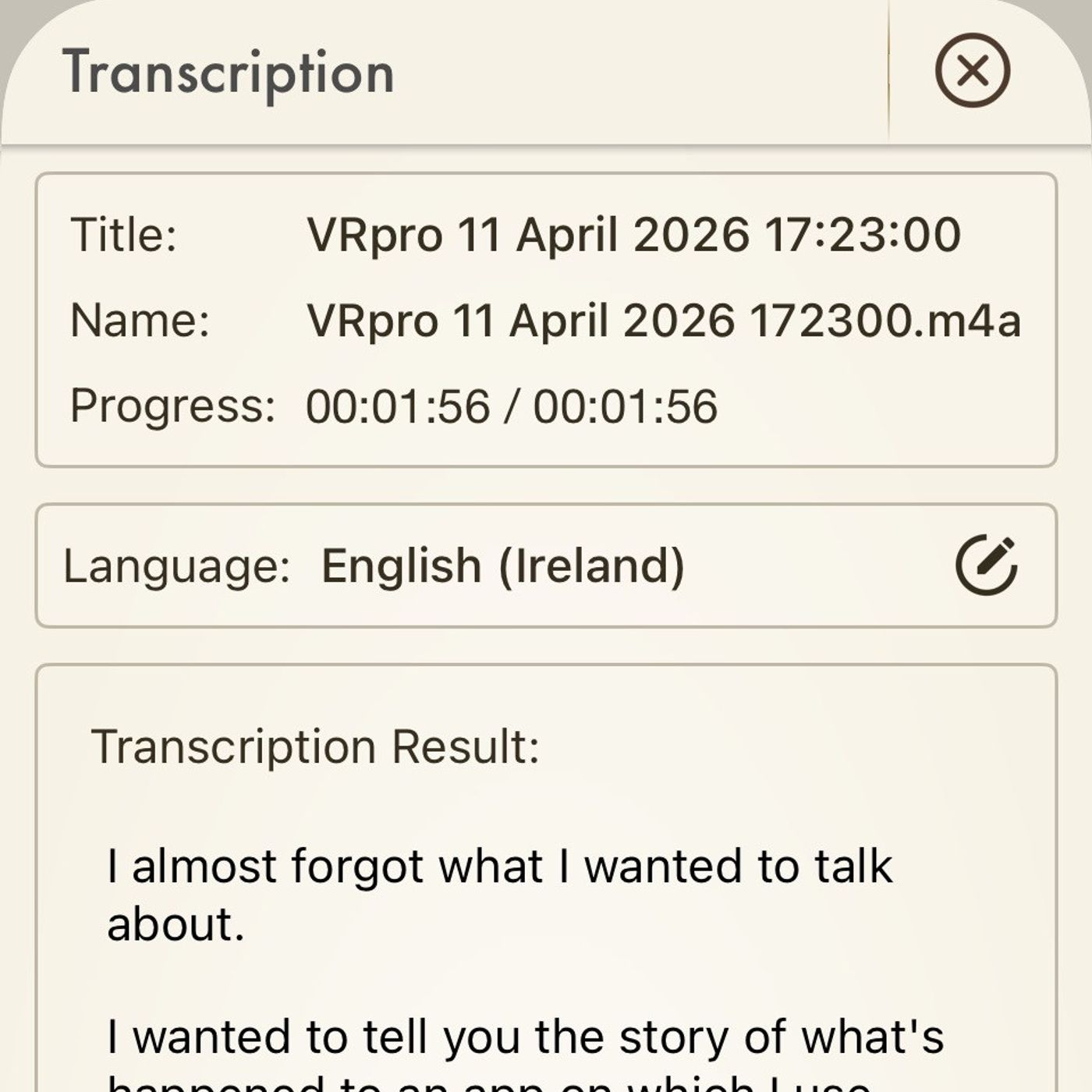 Marvellous transcription by Voice Record Pro  #audio365. episode artwork