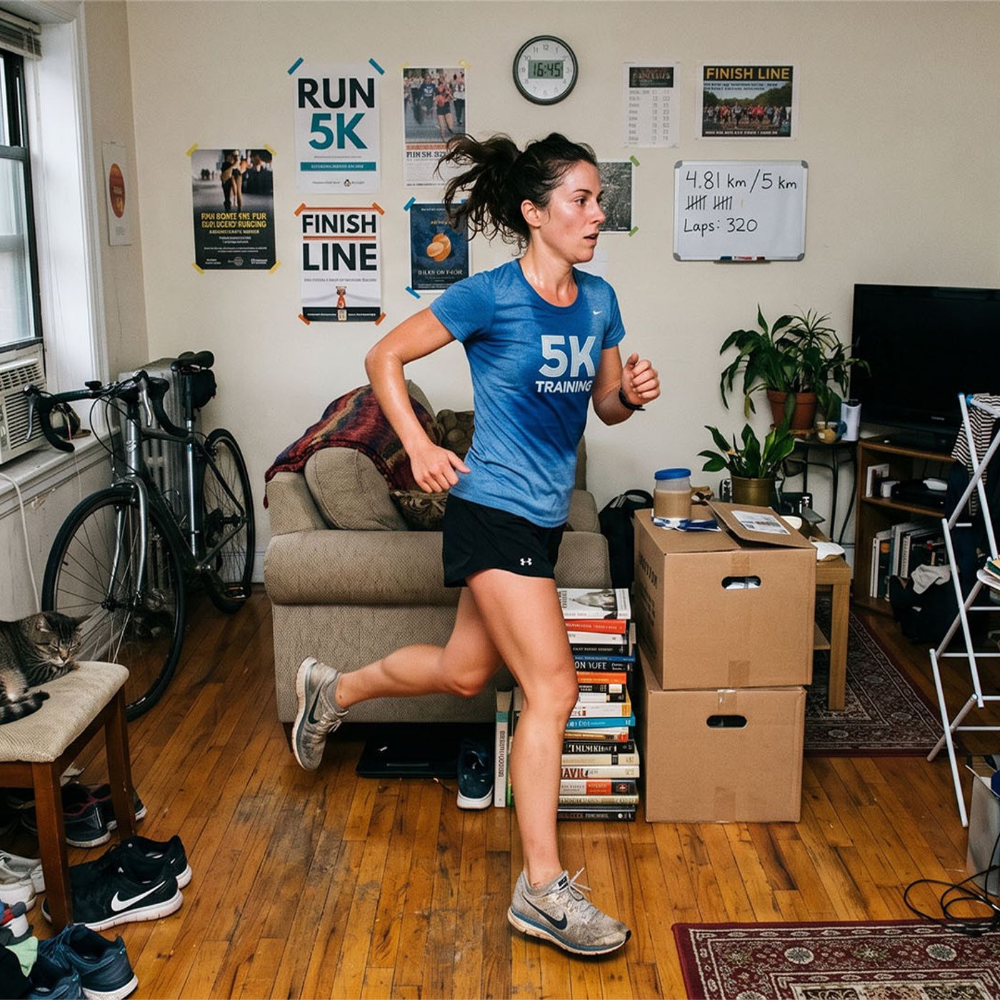 570: Podcast IA - Cómo se convirtió en un fenómeno viral el insólito reto de correr 5 kilómetros en espacios diminutos episode artwork