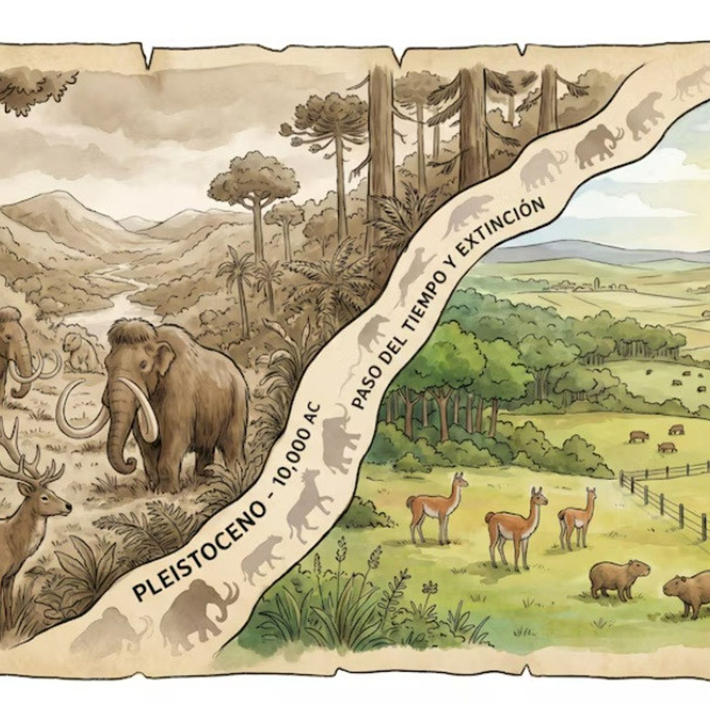 601: Podcast IA - Por qué entender la pérdida de la megafauna hace 10.000 años es esencial para evitar la sexta extinción masiva episode artwork