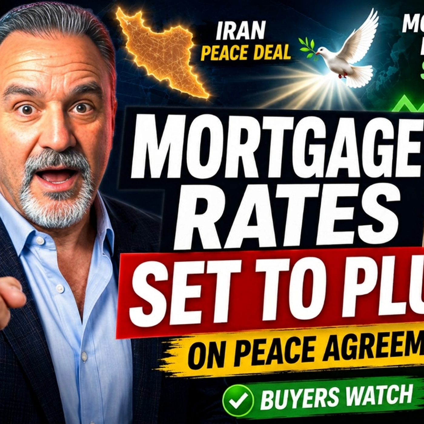 Mortgage Rates SET TO PLUNGE Today as Oil Crashes on Iran Peace Hopes