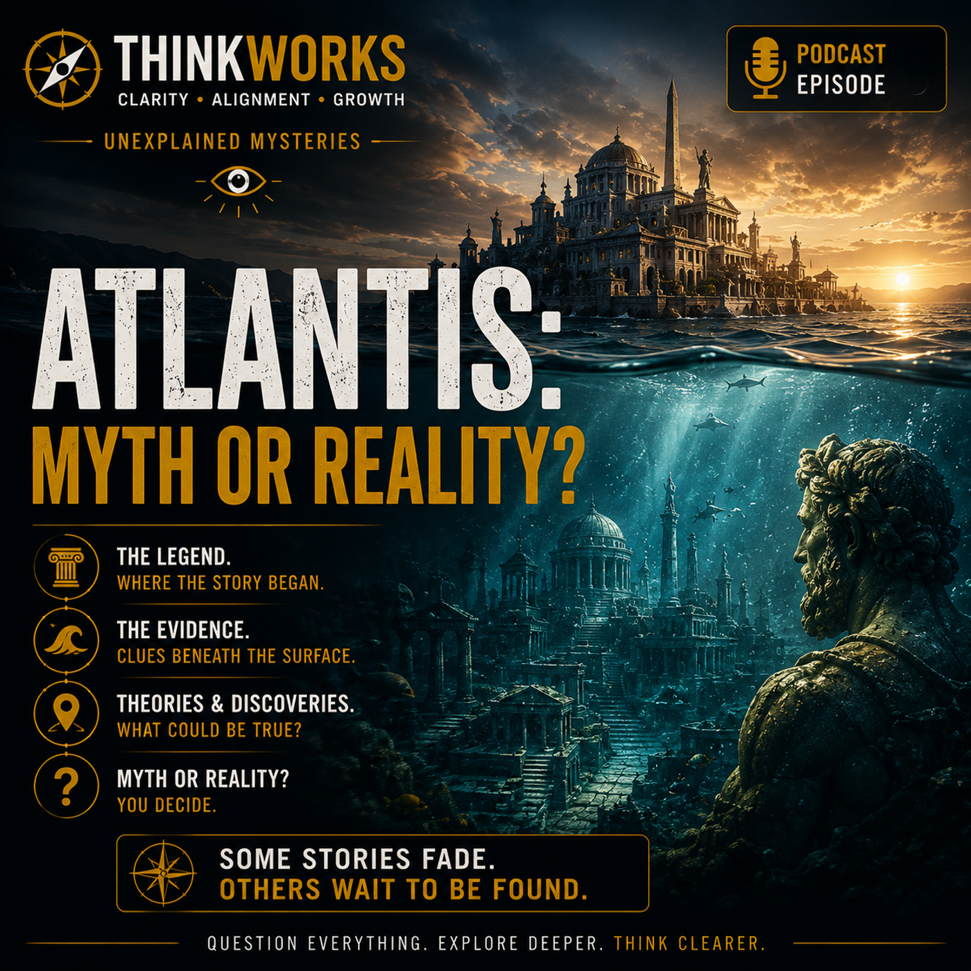111: ThinkWORKS 111 Unexplained Mysteries Presents Atlantis. episode artwork