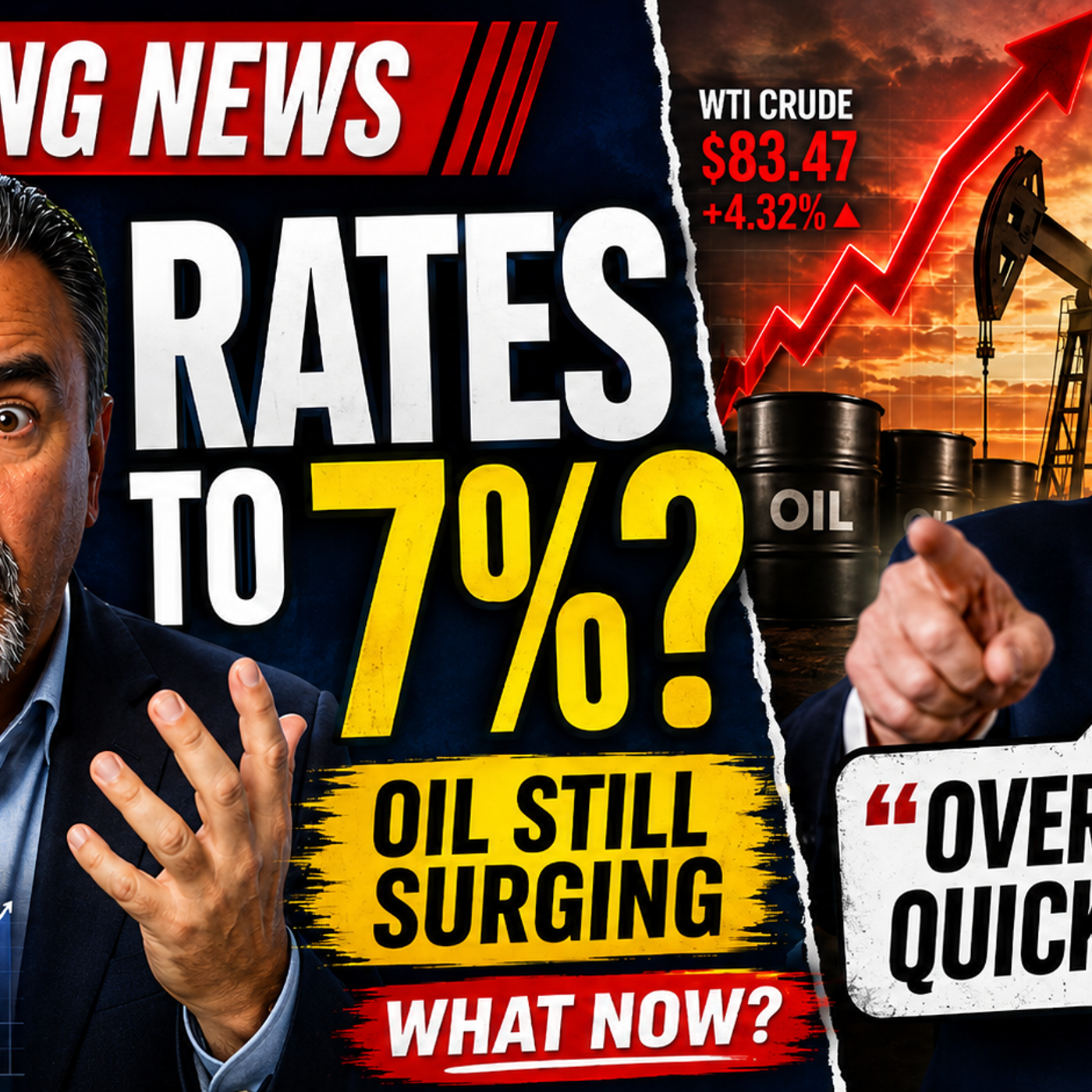 🚨 Live Today at 9 AM CT: Why Oil Is Pushing Mortgage Rates Higher Mortgage rates are flirting with 7% again — and oil is a major reason why. Join me today, and every weekday at 9 AM Central Time, as we break down what’s moving mortgage rates, the bond