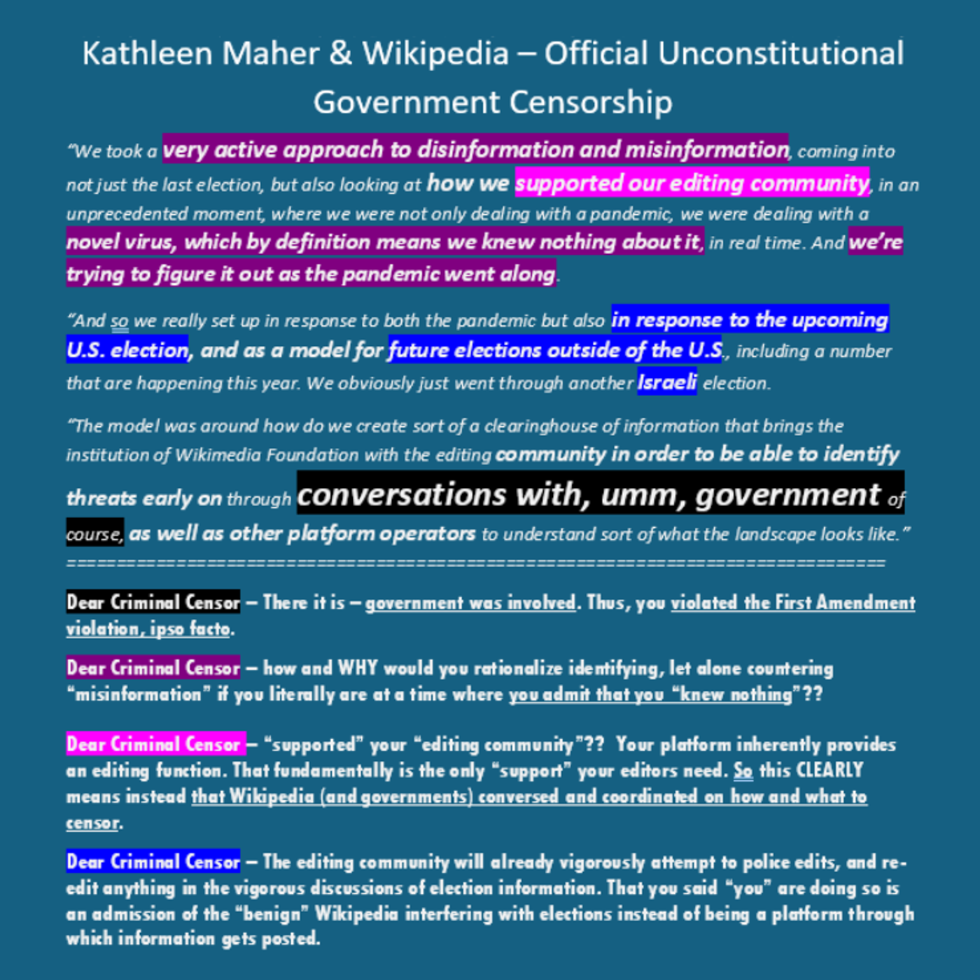 TSOT070: WikiCensordia. Former CEO admits government censorship regime. episode artwork