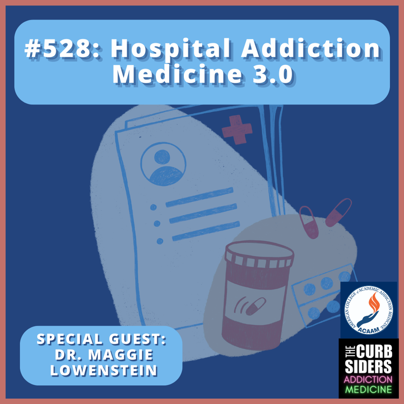 #528 Hospital Addiction Medicine 3.0 with Dr. Maggie Lowenstein episode artwork