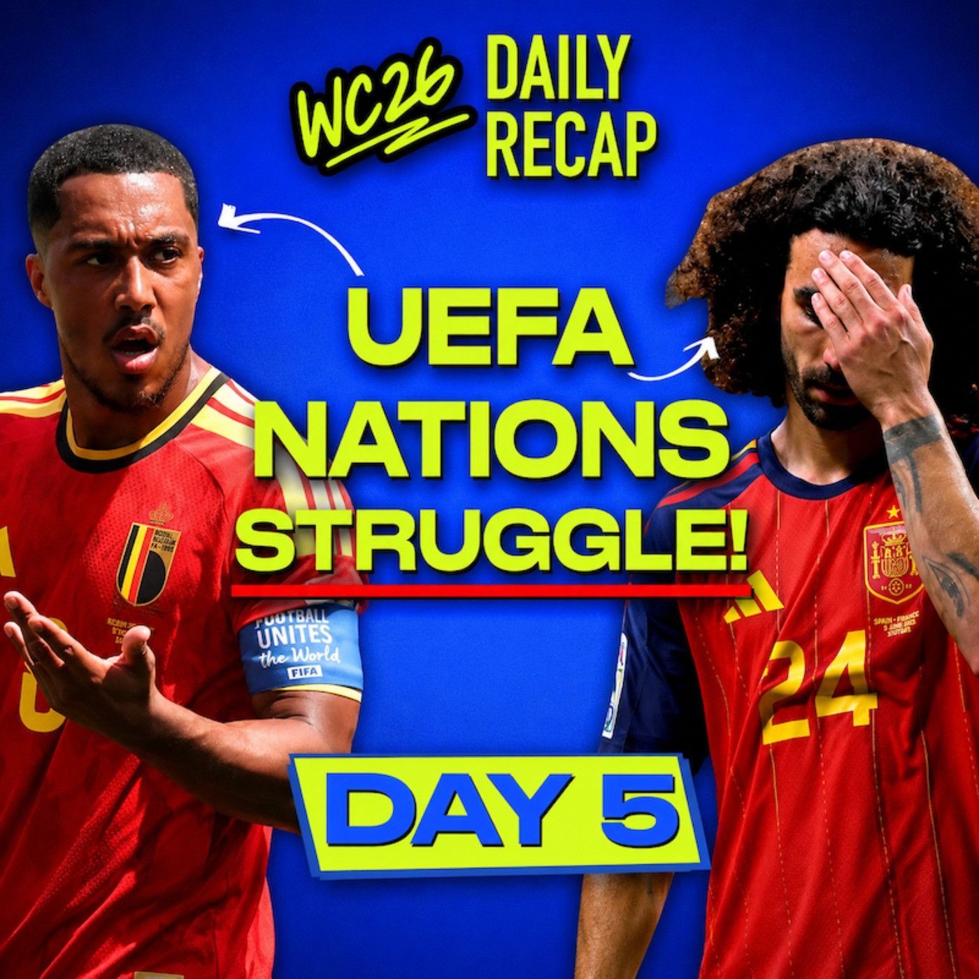 Day 5 CHAOS: Spain, Belgium & Uruguay Stumble! (Rabona TV) episode artwork
