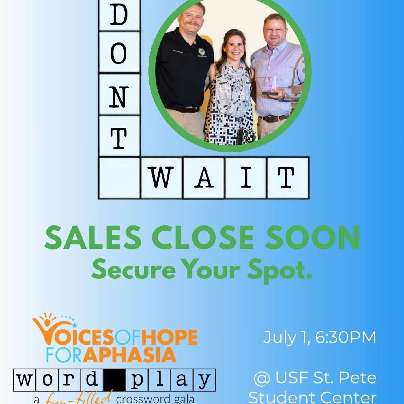 S2 Ep2140: GOOD DEEDS Voices Of Hope for Aphasia: Wordplay Fundraiser 7/1 episode artwork