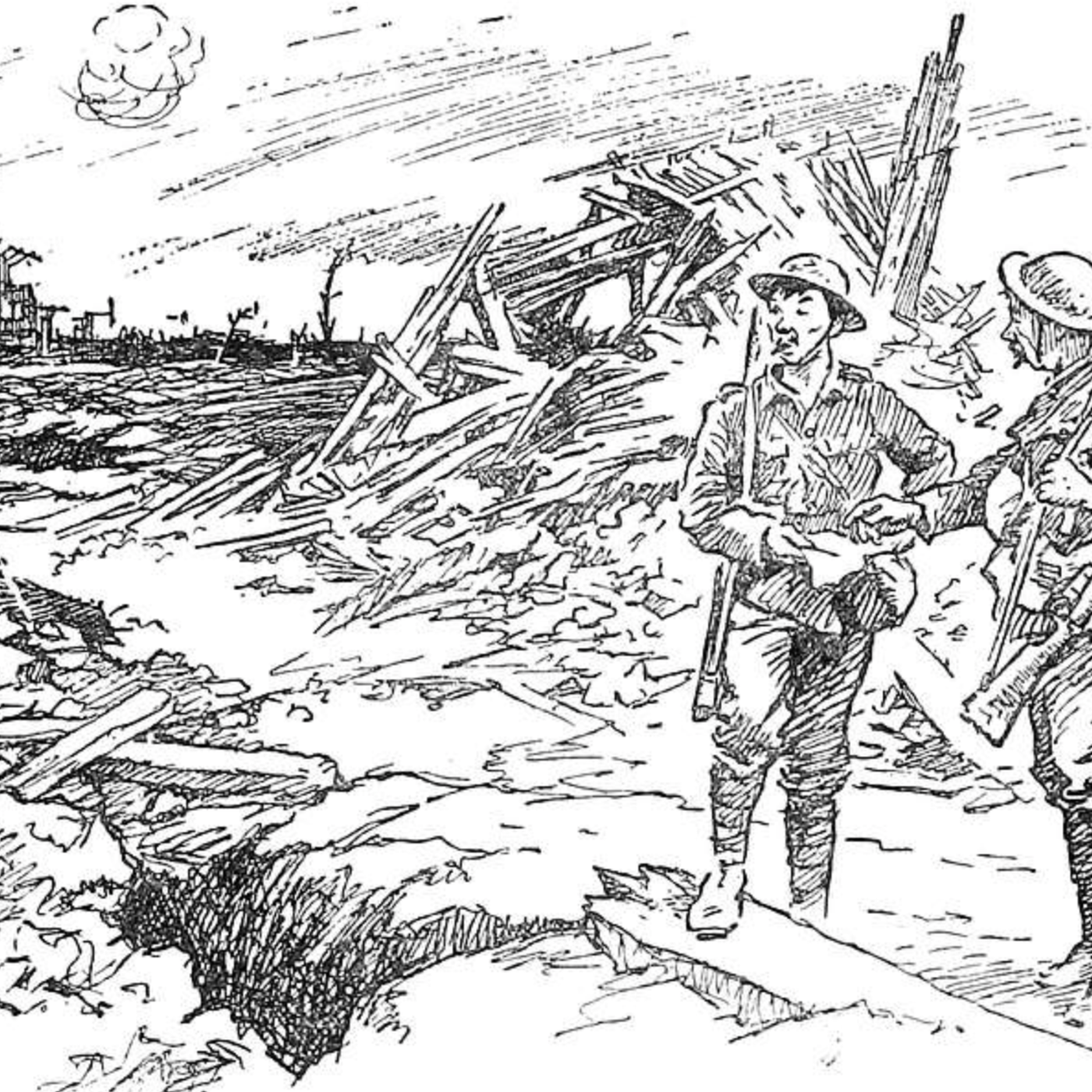 Nick Lloyd. Guest Nick Lloyd examines the British entry into the war, characterizing it as a gradual process hampered by friction between key leaders like Prime Minister Asquith, Lord Kitchener, and Sir John French. Initially, the British sent a tiny expe episode artwork