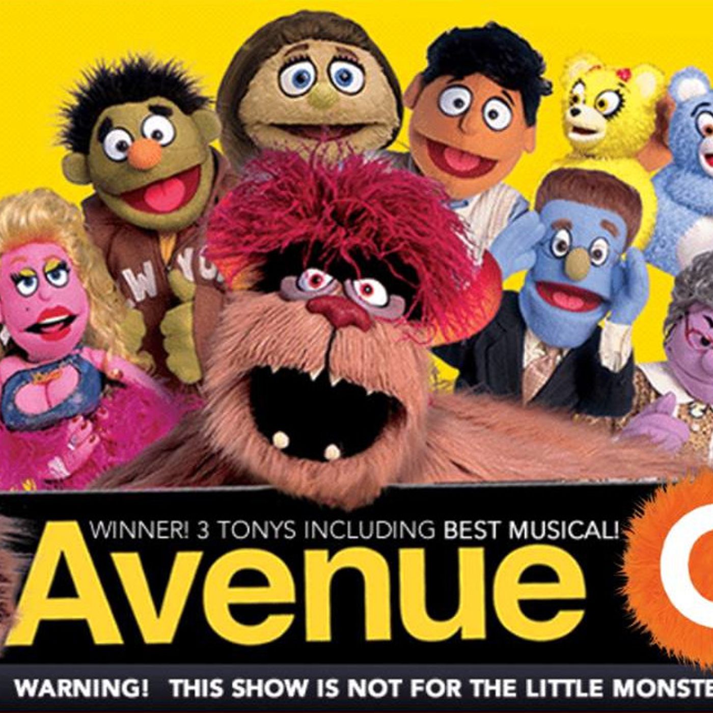 200: Avenue Q during the Audio described performance and touch tour as Shaftsbury Theatre West End and on until 2027 episode artwork
