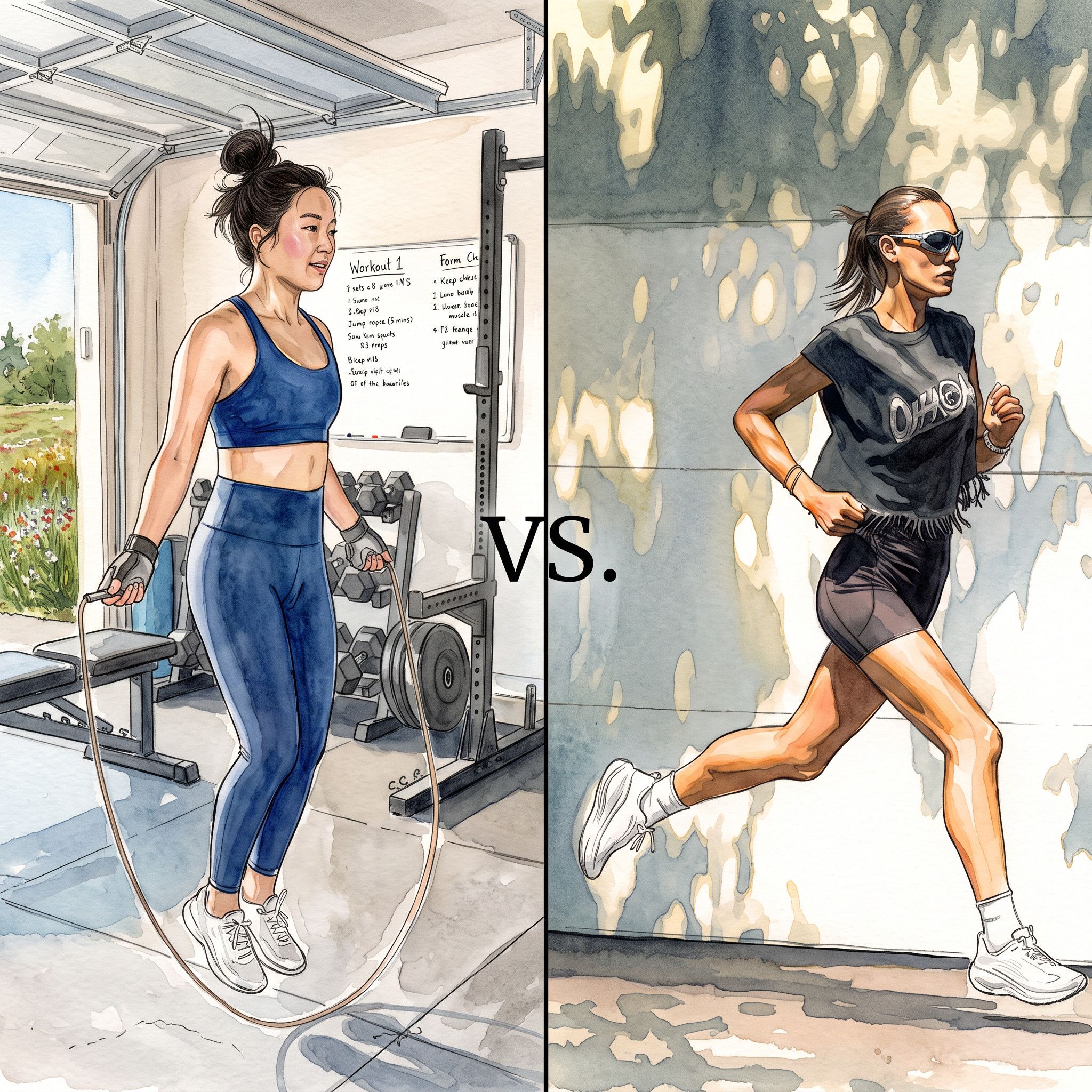 927: Podcast IA - Saltar la soga vs. correr: qué ejercicio conviene según el objetivo físico episode artwork
