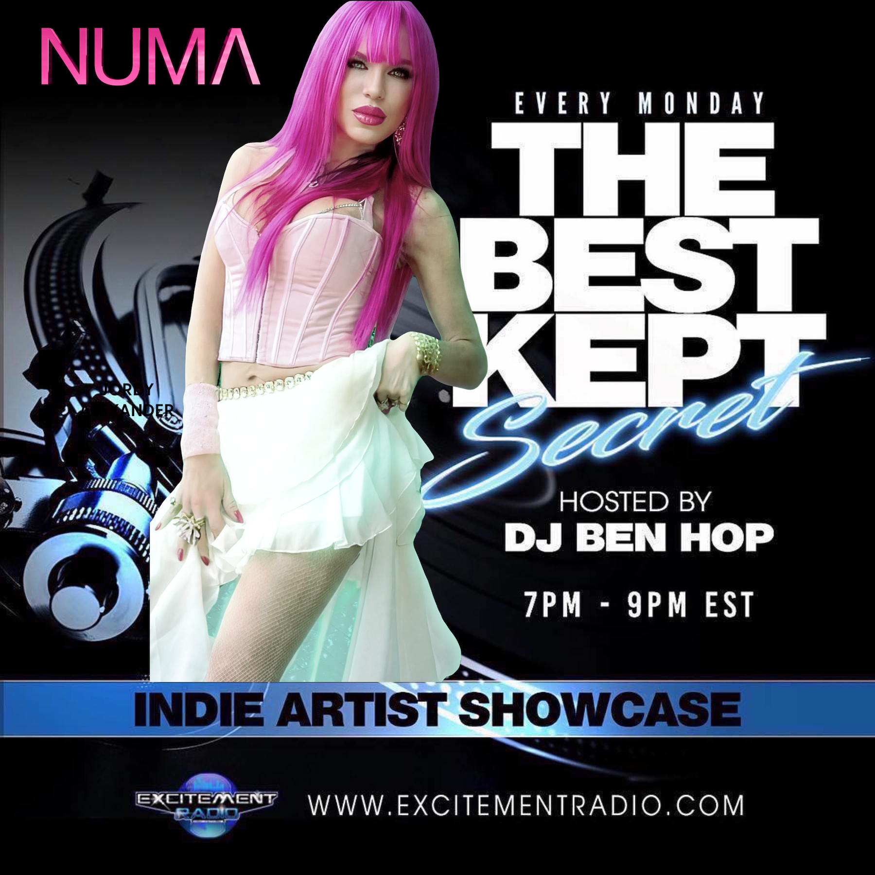 DJ Ben Hop "Best Kept Secret" Guest Numa Palmer