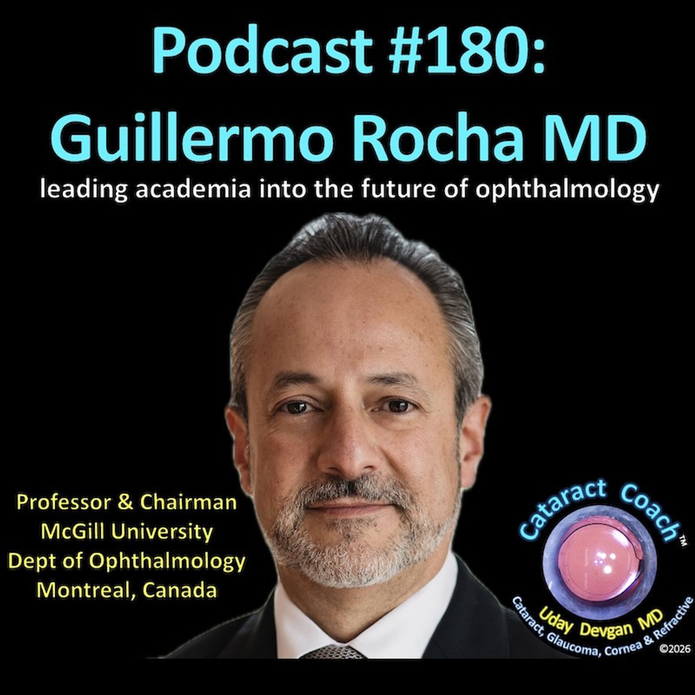 180: CataractCoach Podcast 180: Guillermo Rocha MD episode artwork