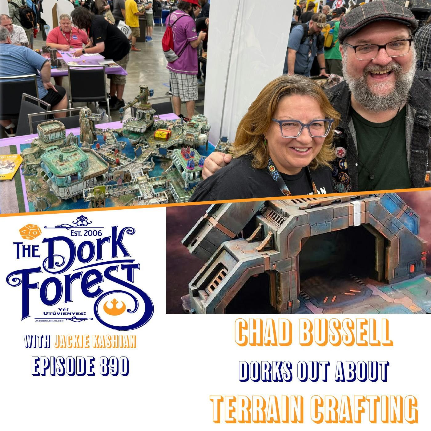 Chad Bussell and painting gaming Terrain -  EP 890