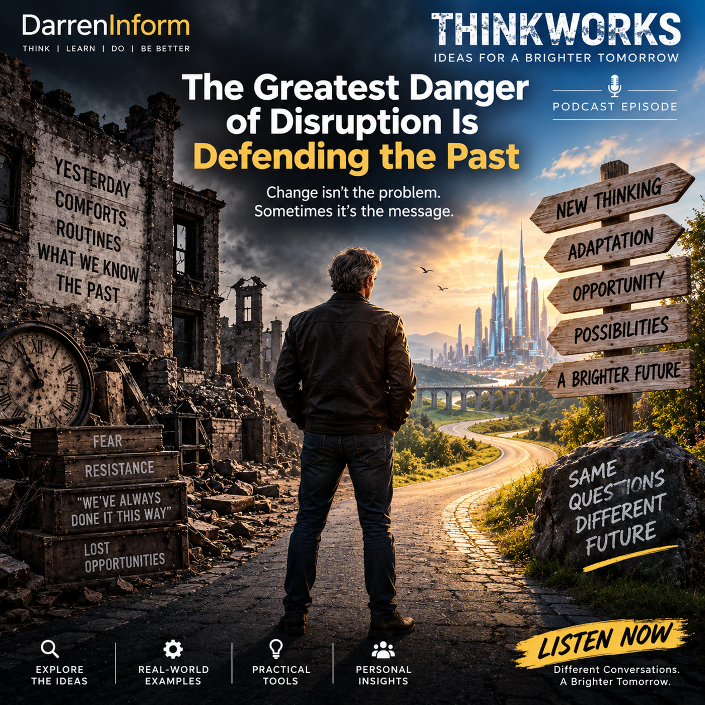 129: ThinkWORKS 129 Defending the Past Is Sometimes The Biggest Threat episode artwork