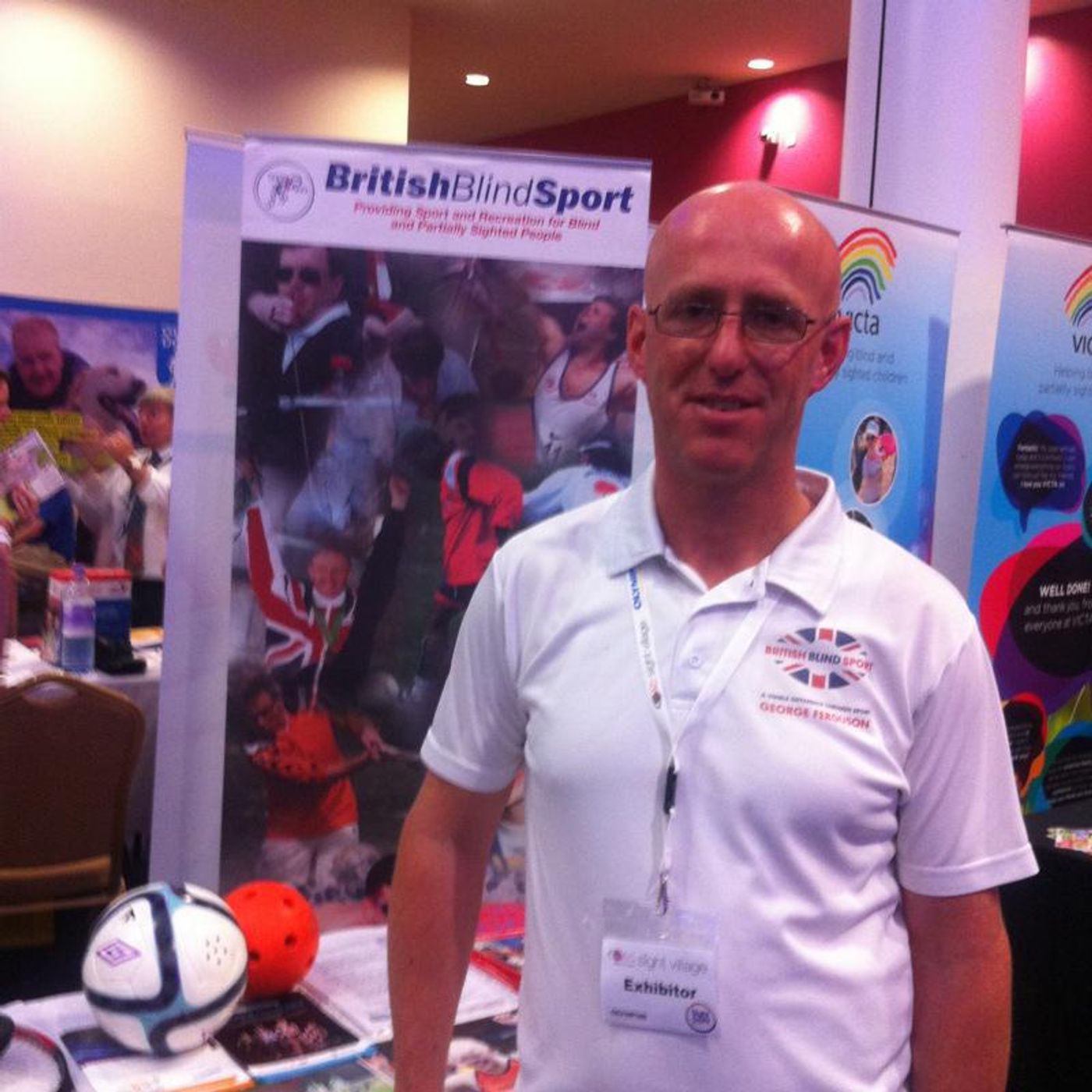 Speaking to George Ferguson from the British Blind Sport tells of accessibility in sport episode artwork