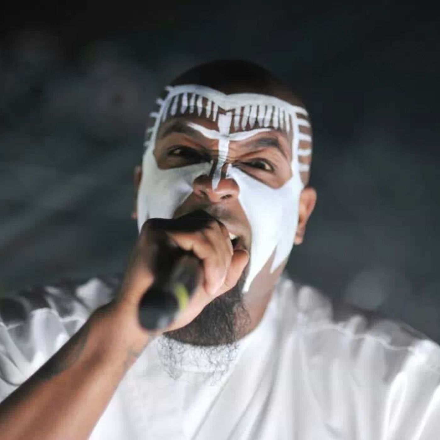 Behind my facepaint. I feel invincible like a superhero! - Tech N9ne episode artwork