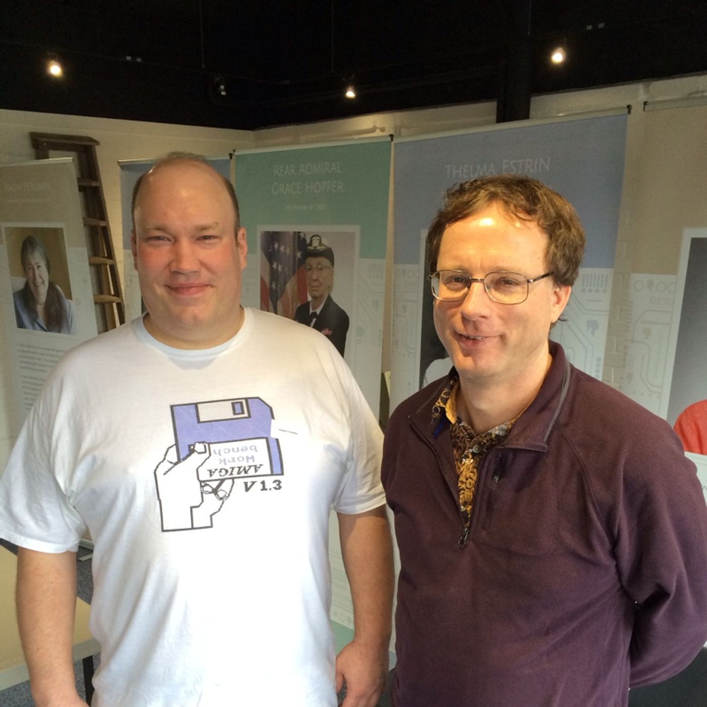 1652: The first two geeks at @TNMOC's celebration for Colossus' 70th #tnmoc episode artwork