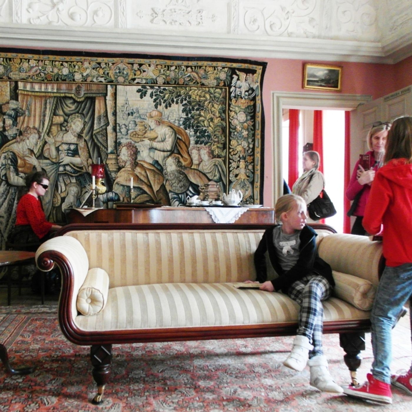 I play part of Beethoven's Moonlight Sonata on Victorian piano in Canons Ashby drawing room episode artwork